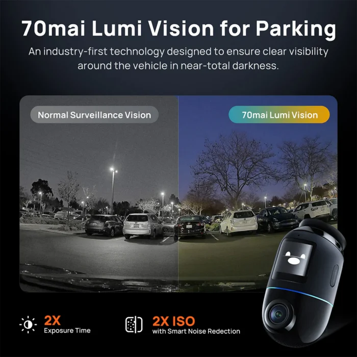 70mai Omni X800 4K 360° – Dashcam Rotative avec Caméra Arrière – Image 8