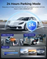 AZDOME M550 Max 4K – Dashcam 3 Canaux Avant, Arrière et Cabine 2.5K avec GPS et Wi-Fi – Image 4