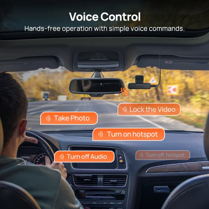 70mai Dashcam M800 4K HDR eMMC 128GB avec GPS et ADAS Intégrés – Image 7