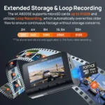 70mai Dashcam A800SE Voiture 4K HDR Avant/Arrière avec GPS et Supercondensateur – Image 11