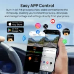 70mai Dashcam A800SE Voiture 4K HDR Avant/Arrière avec GPS et Supercondensateur – Image 5