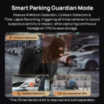 70mai Dashcam T800 Dashcam 4K HDR 3 Canaux – Triple Caméra Avant/Arrière/Intérieure, WiFi 6, GPS & ADAS – Image 8