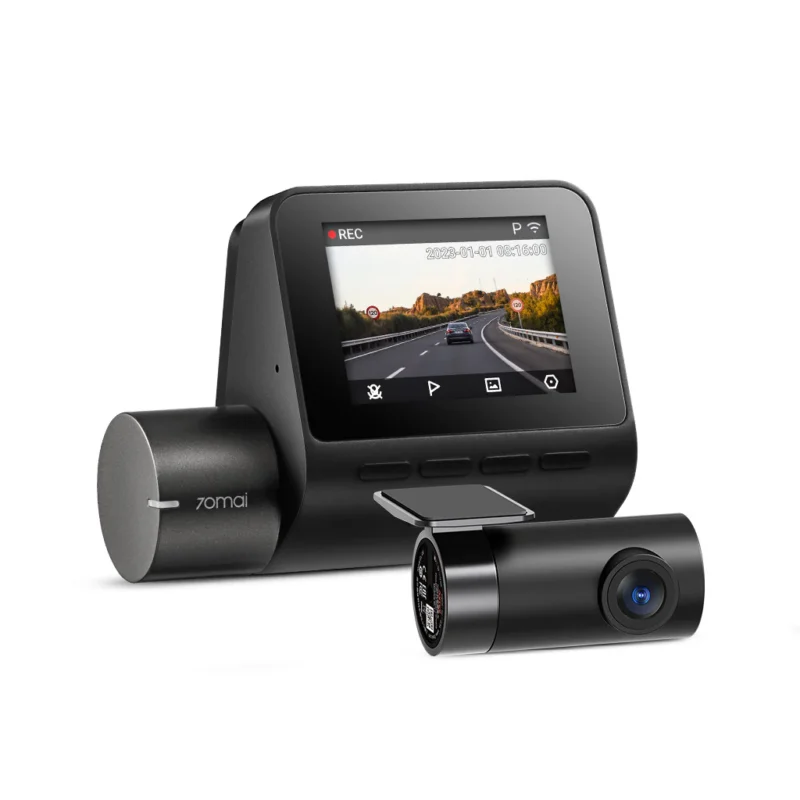 Dashcam 70mai A200 premium vue de face pour sécurité voiture