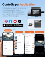 70mai A410 2CH 2.5K HDR avec GPS – Dashcam Avant & Arrière (Supercondensateur) – Image 4
