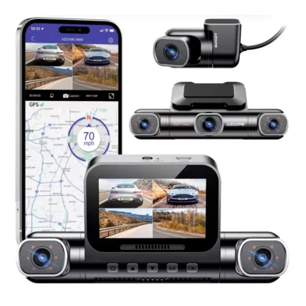 AZDOME M660 4CH 360° – Dashcam 4 Caméras avec Stockage Interne eMMC 128 Go
