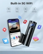 AZDOME M300S 4K – Dashcam 2 Canaux Avant & Arrière avec Wi-Fi 5.8G, GPS et Carte Mémoire 64 Go – Image 3
