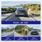 AZDOME M660 4CH 360° – Dashcam 4 Caméras avec Stockage Interne eMMC 128 Go – Image 5