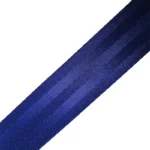 Ceinture de sécurité auto premium bleue, texture tressée, accessoire de qualité pour voiture au Maroc.