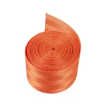 Sangle de ceinture de sécurité auto premium orange vif, rouleau de tissu tressé durable pour personnalisation d'accessoires auto au Maroc.