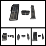 Kit de pédales de voiture premium en aluminium antidérapant pour intérieur auto sportif