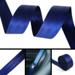 Ceinture de sécurité auto bleu nuit, accessoire premium pour véhicule au Maroc